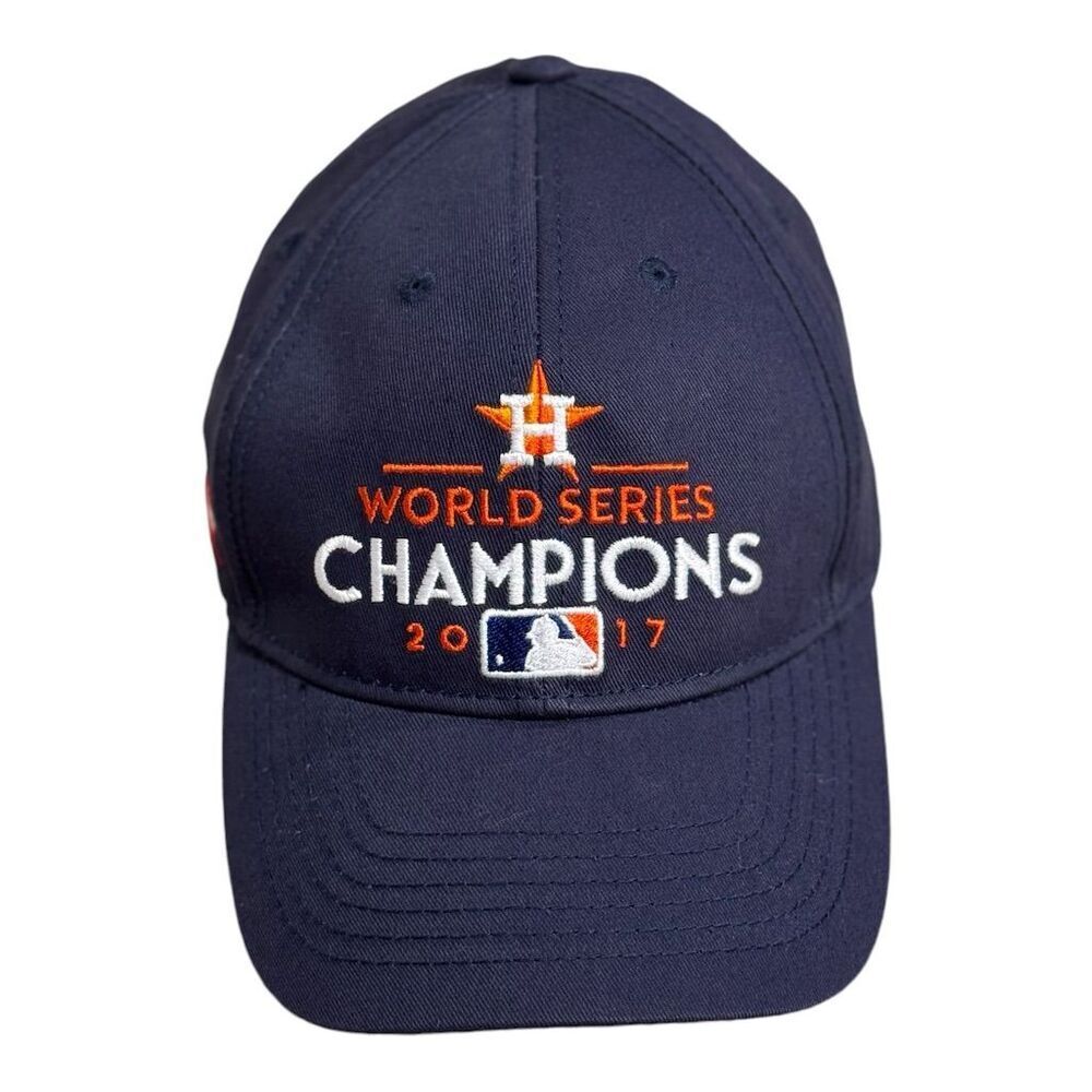 MLB Houston Astros 2017 World Series Champions Hat Cap Navy Blue Unisex
